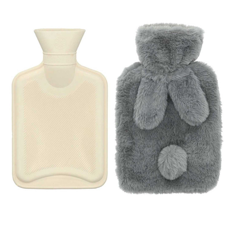 Blokker Bunny Warmwaterkruik 1 Liter met Hoes – Grijs, Wit of Roze