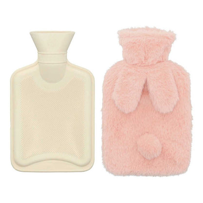 Blokker Bunny Warmwaterkruik 1 Liter met Hoes – Grijs, Wit of Roze
