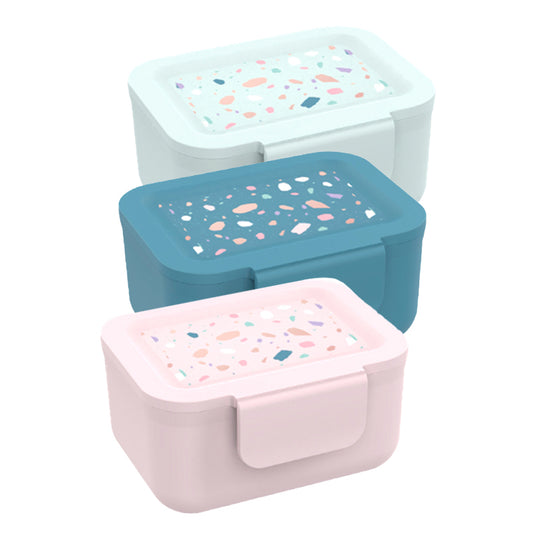 Snackbox / Lunchbox Small Terrazzo – Verkrijgbaar in Roze, Groen & Blauw
