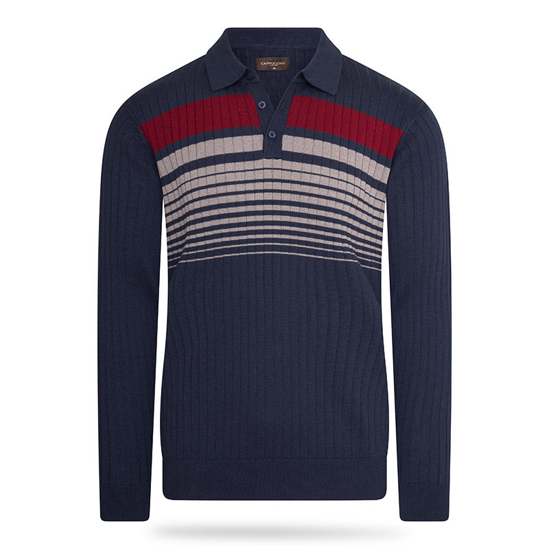 Knit Polo met Lange Mouwen – 1+1 GRATIS! (Mestre & Varese Collectie)