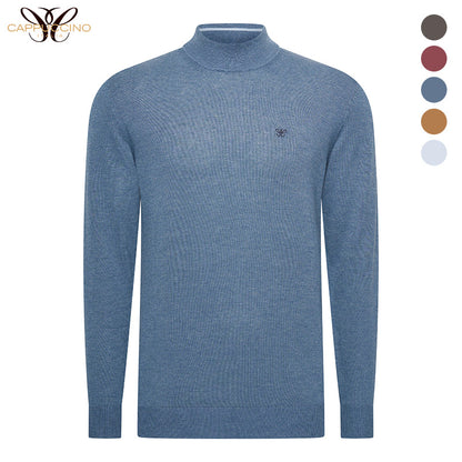 Novara Melange Turtle Neck – Stijlvolle Herentrui met Moderne Col