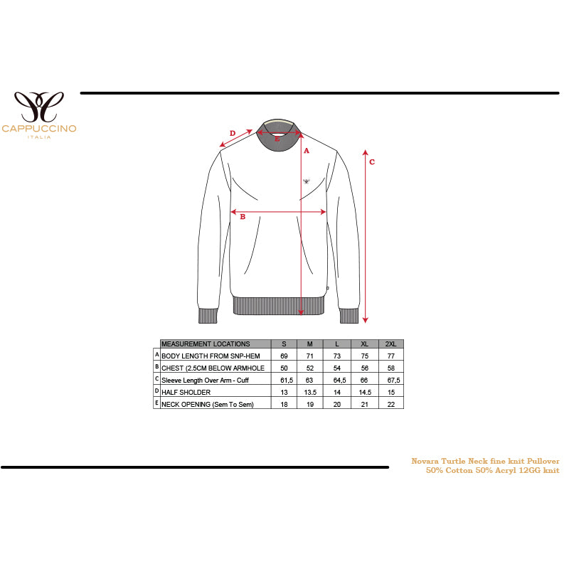 Novara Melange Turtle Neck – Stijlvolle Herentrui met Moderne Col