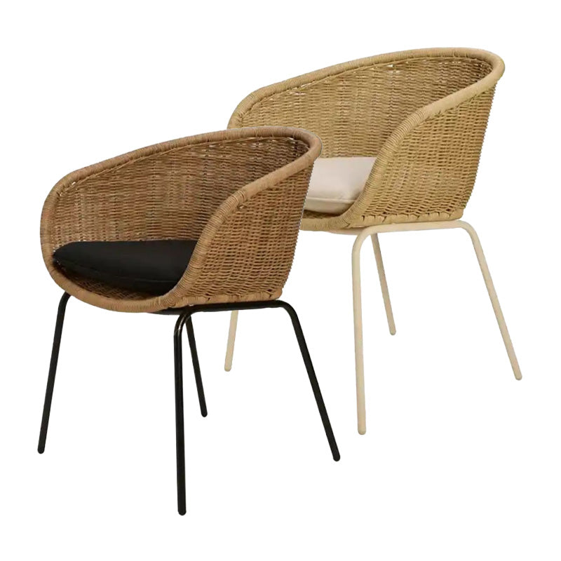 Casa Dining Chair Mandes Eetkamerstoel Set van 2 – Naturel Sand / Natural Black