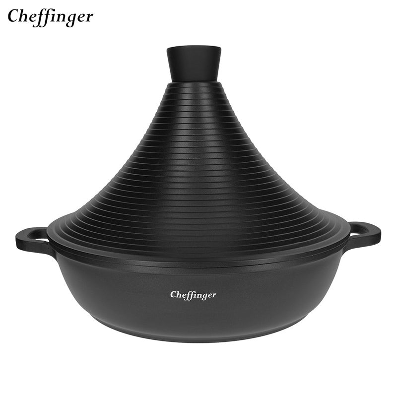 Tajine Ø28 cm - Gietaluminium - Zwart