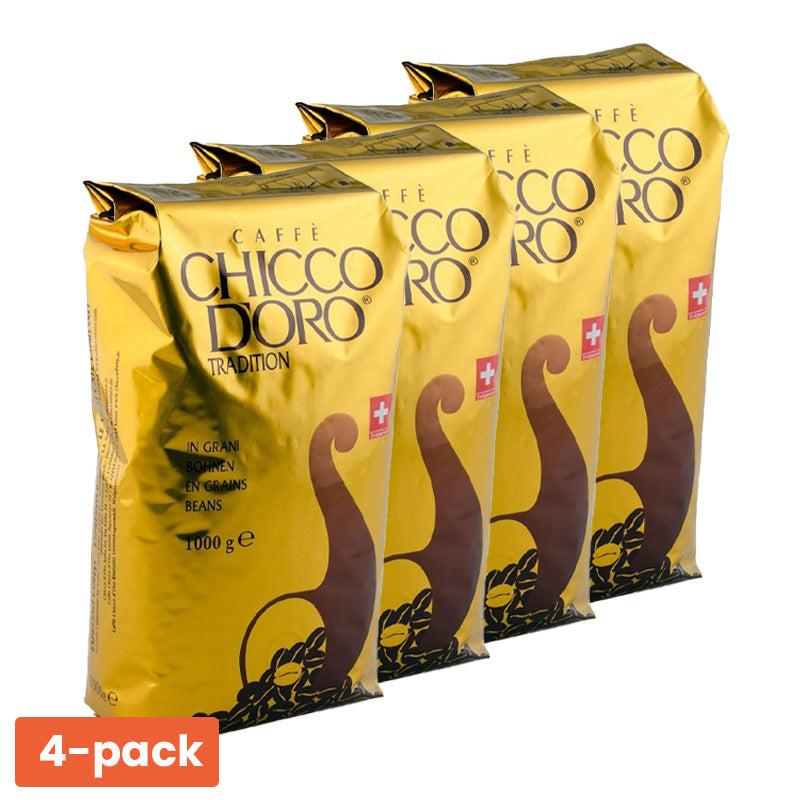 Chicco d’Oro Tradition Koffiebonen 4KG – Italiaanse Koffiebonen Voordeelverpakking