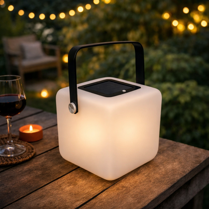 Solar Lantaarns – Wit – Kubus & Lampion