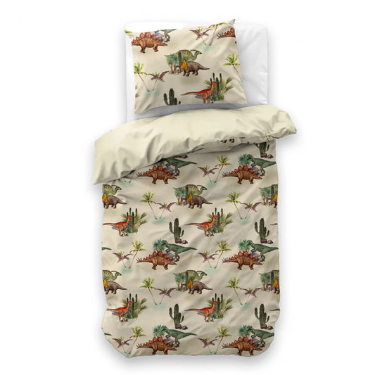 Bamdino Groen Dekbedovertrek 140x200/220 – 3 halen = 2 betalen