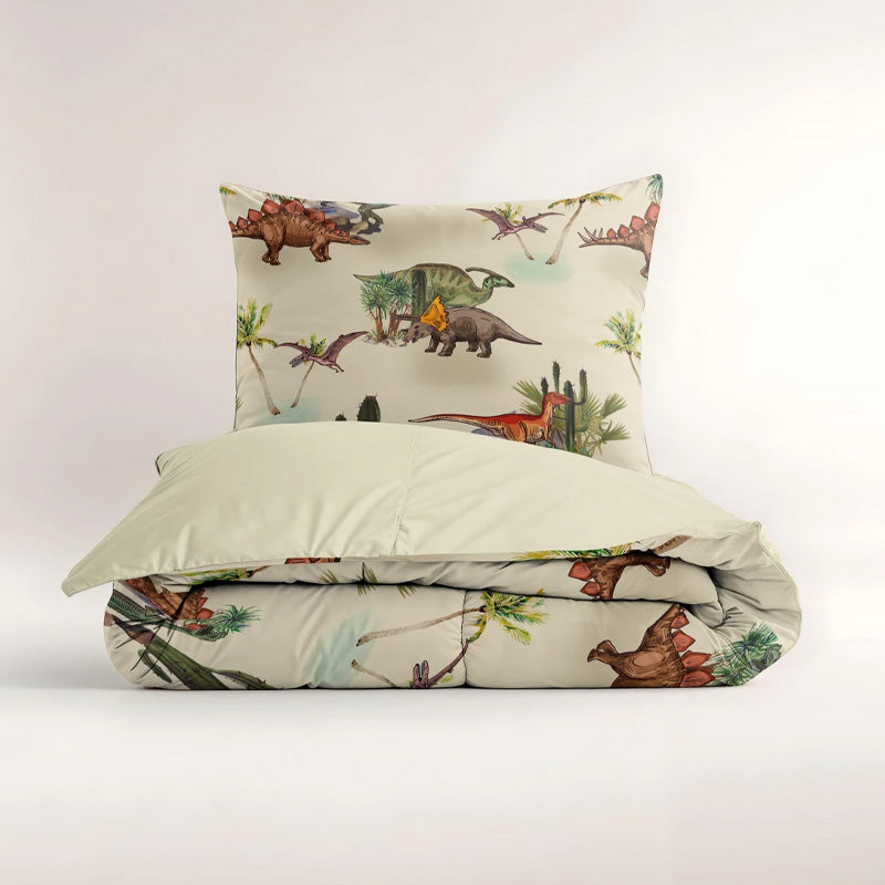 Bamdino Groen Dekbedovertrek 140x200/220 – 3 halen = 2 betalen