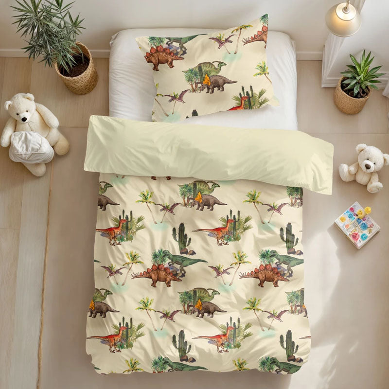Bamdino Groen Dekbedovertrek 140x200/220 – 3 halen = 2 betalen