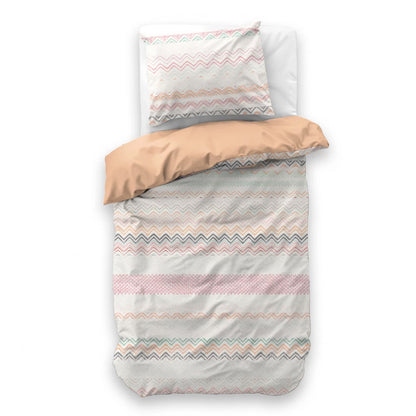Elaya Roze Dekbedovertrek 140x200/220 – 3 halen = 2 betalen
