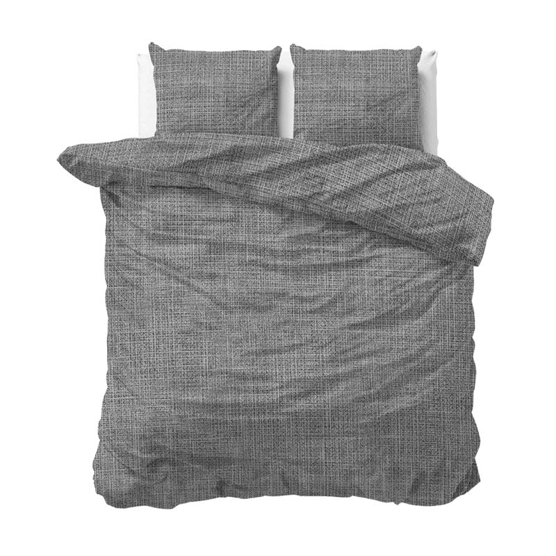 Sleeptime Vintage Dekbedovertrek – Stijlvol Dekbedovertrek in Blauw, Antraciet, Bruin Taupe en Zand