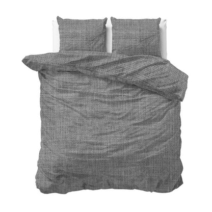 Sleeptime Vintage Dekbedovertrek – Stijlvol Dekbedovertrek in Blauw, Antraciet, Bruin Taupe en Zand