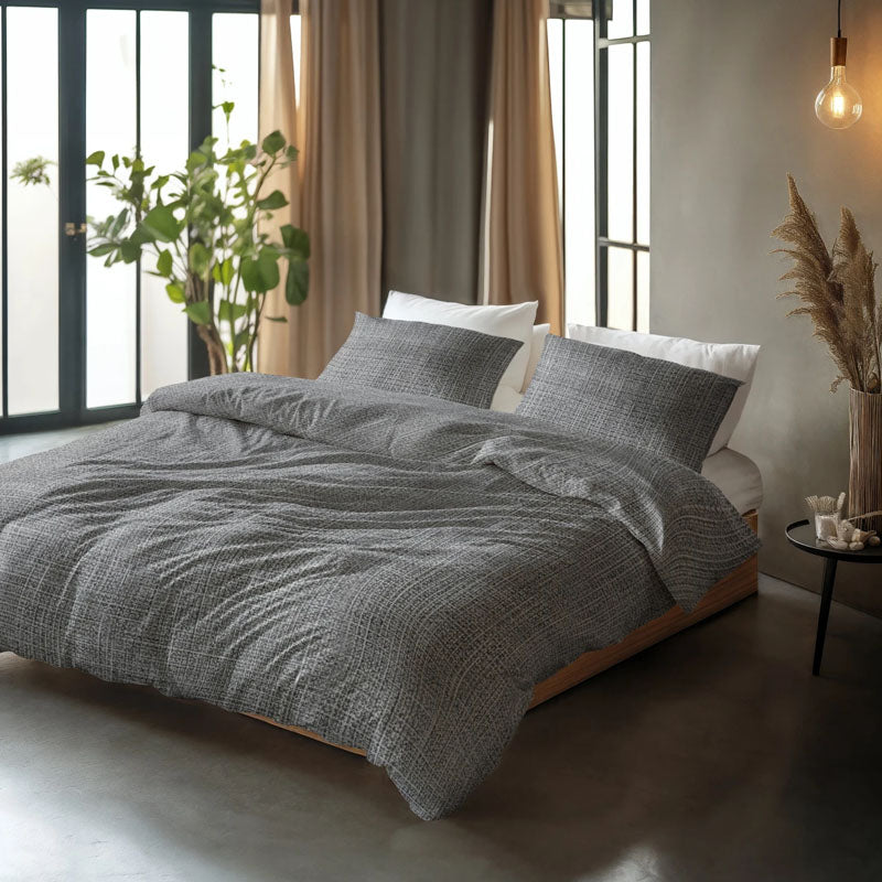 Sleeptime Vintage Dekbedovertrek – Stijlvol Dekbedovertrek in Blauw, Antraciet, Bruin Taupe en Zand