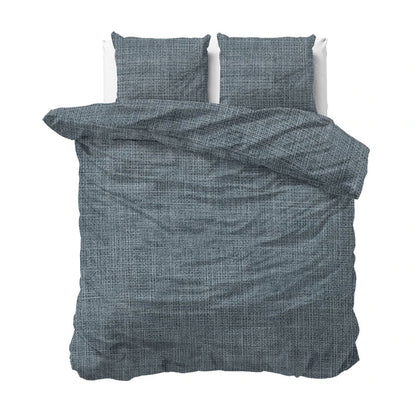 Sleeptime Vintage Dekbedovertrek – Stijlvol Dekbedovertrek in Blauw, Antraciet, Bruin Taupe en Zand
