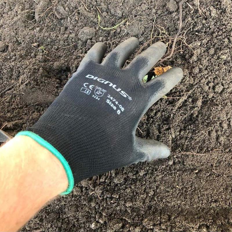 10-Pack Werkhandschoenen – Maat 10 – Zwart/Blauw