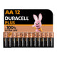 Duracell Plus Alkaline AA of AAA Batterijen 12-Pack