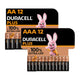 Duracell Plus Alkaline AA of AAA Batterijen 12-Pack