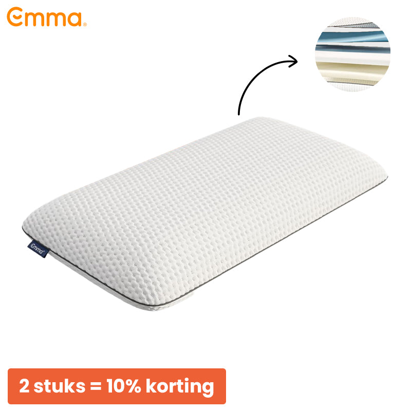 Emma Foam Pillow – 70×40 cm – Ondersteunend, Ademend & Ergonomisch