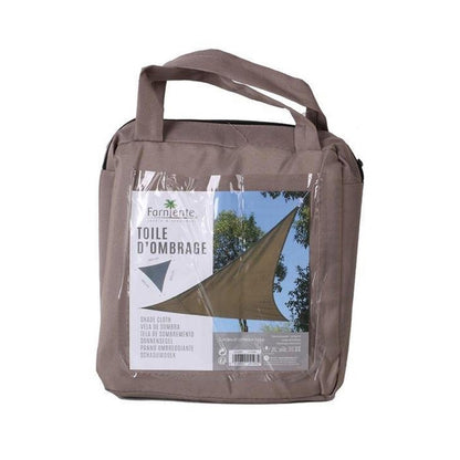 Farniente Schaduwdoek Driehoek 3x3x3 Meter – Taupe & Grijs – UV Werend Zonnescherm voor Tuin en Balkon
