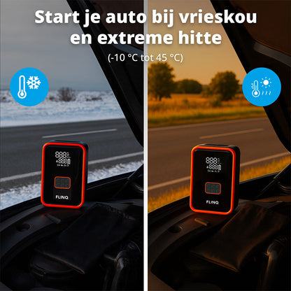 2-in-1 Jumpstarter & Aircompressor – Krachtige hulp bij pech onderweg