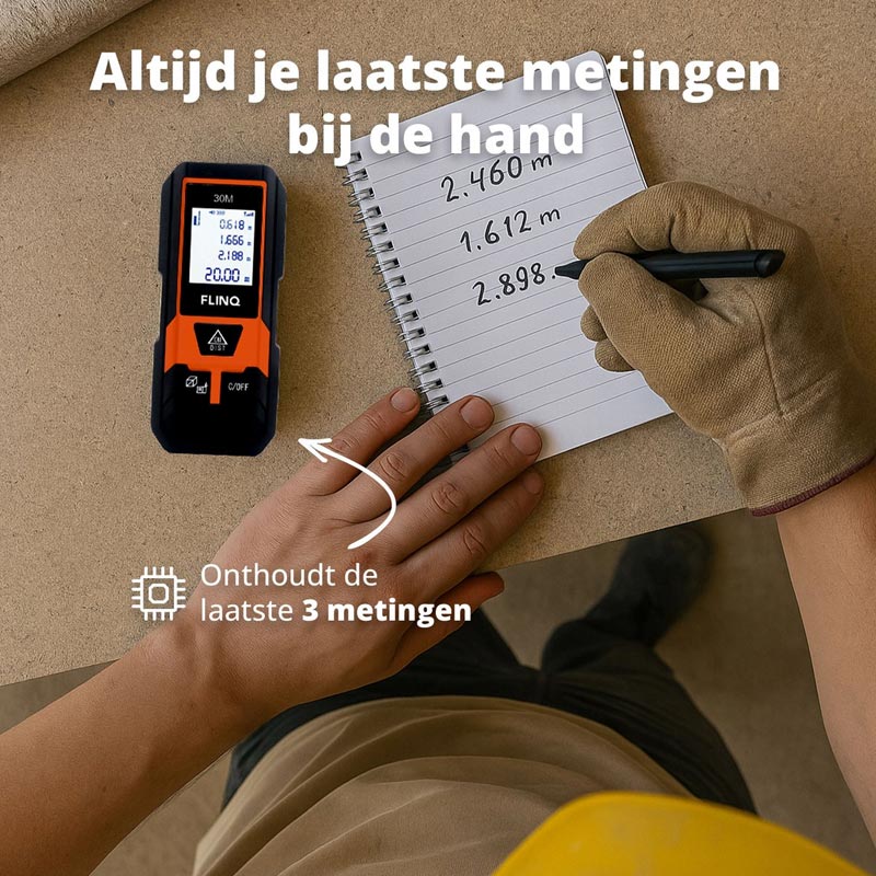 Digitale Laser Afstandsmeter – Nauwkeurig meten tot 30 meter