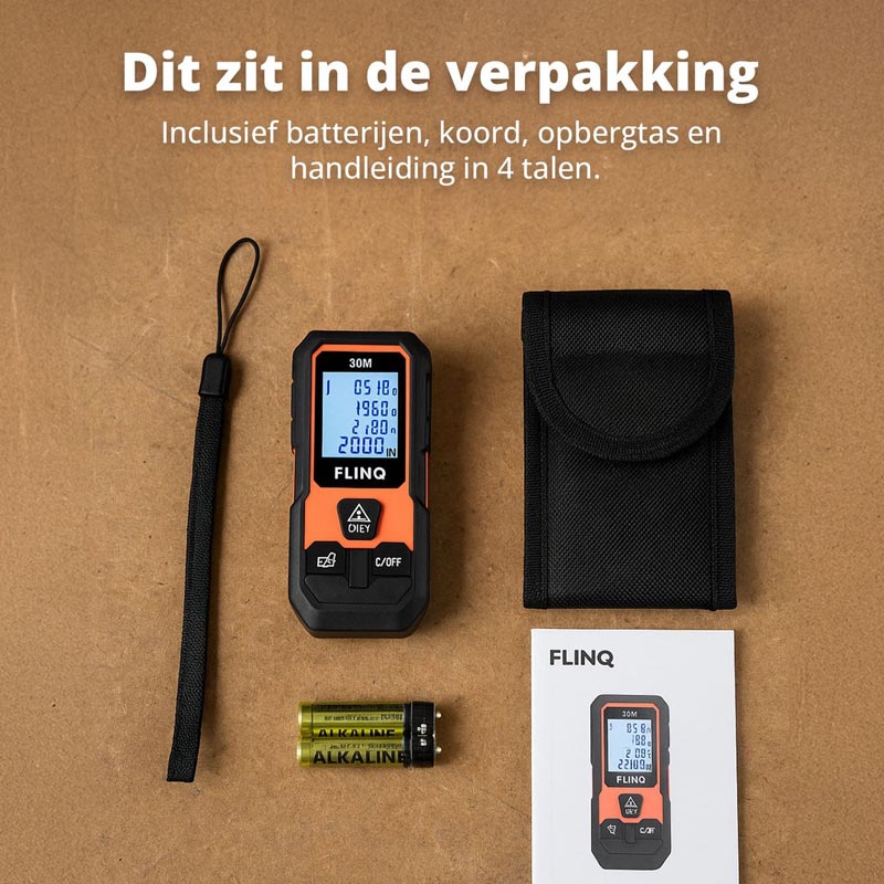 Digitale Laser Afstandsmeter – Nauwkeurig meten tot 30 meter