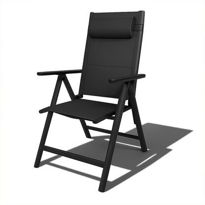 Vylora – Set van 2 Aluminium Tuinstoelen – Lichtgewicht, inklapbaar & verstelbaar