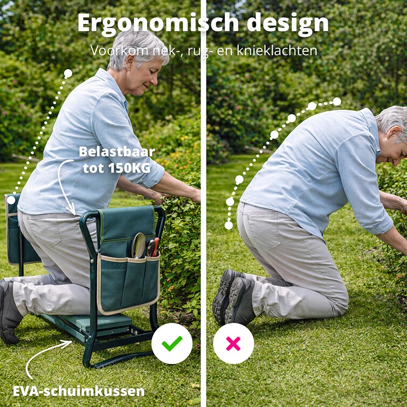 Garden Kneeler Seat – Comfortabel tuinieren zonder belasting