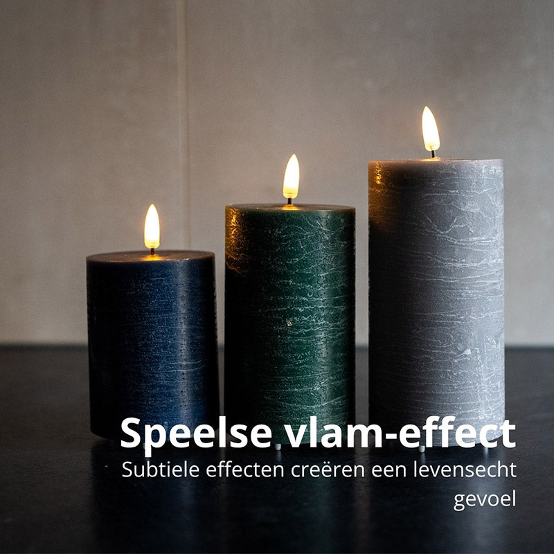 LED Rechargeable Pilar Candles – Warm Neutrals / Classic Earth / Urban Nights