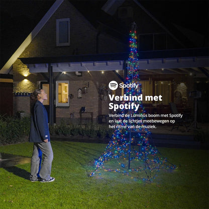 Slimme Kerstboom 1200 LED Vlaggenmast 3 Meter