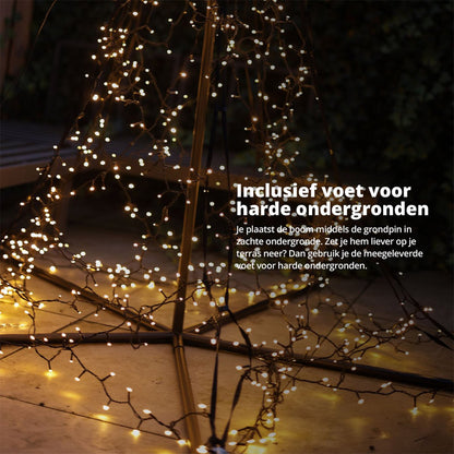 Slimme Kerstboom 1200 LED Vlaggenmast 3 Meter