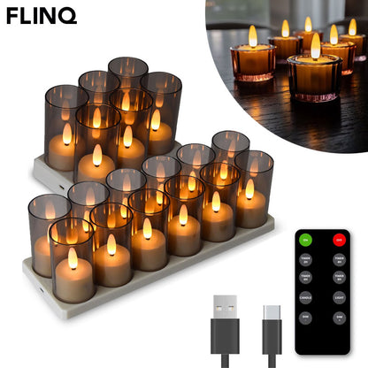 Rechargeable Tea Lights – 6-Pack & 12-Pack