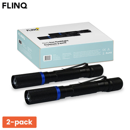 Duopack FlinQ Pen Zaklamp - 100 Lumen – Compact, Krachtig & Betrouwbaar