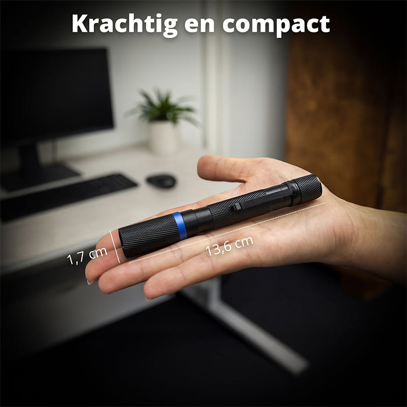 Duopack FlinQ Pen Zaklamp - 100 Lumen – Compact, Krachtig & Betrouwbaar