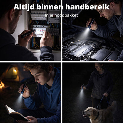Duopack FlinQ Pen Zaklamp - 100 Lumen – Compact, Krachtig & Betrouwbaar