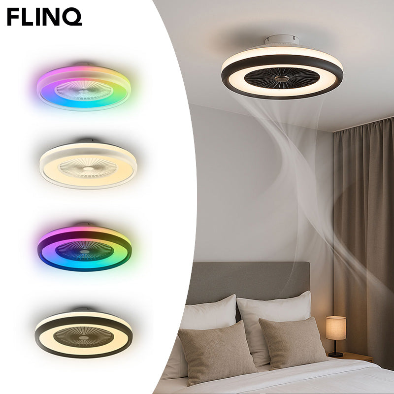 FlinQ LumiFan – Plafondventilator met licht (Normaal & Smart variant)