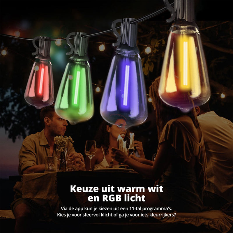 Smart Lichtsnoer Premium - LED Lichtslinger voor Buiten