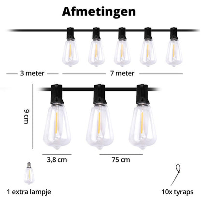 Smart Lichtsnoer Solar – LED Lichtslinger voor Buiten