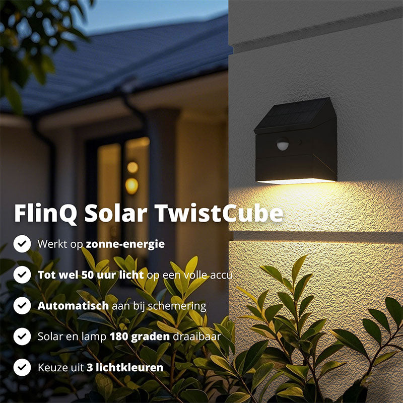 Solar TwistCube – 2-pack Buitenverlichting op Zonne-energie