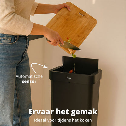 FlinQ Sensor Prullenbak Arvento 50L – Automatische Afvalbak met Sensor