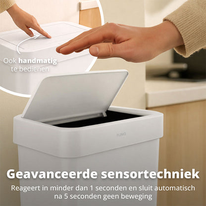 FlinQ Sensor Prullenbak Arvento 50L – Automatische Afvalbak met Sensor