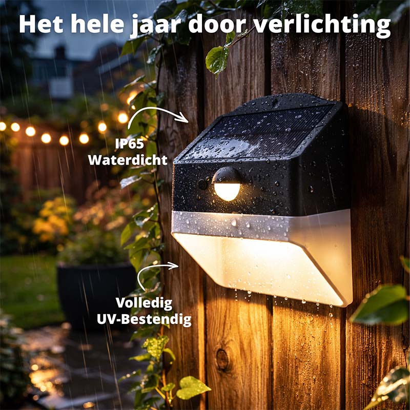 FlinQ Solar Light luma – Krachtige Solar Buitenverlichting met Bewegingssensor