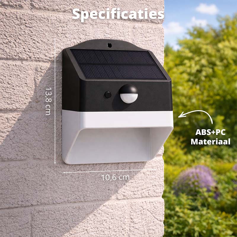 FlinQ Solar Light luma – Krachtige Solar Buitenverlichting met Bewegingssensor