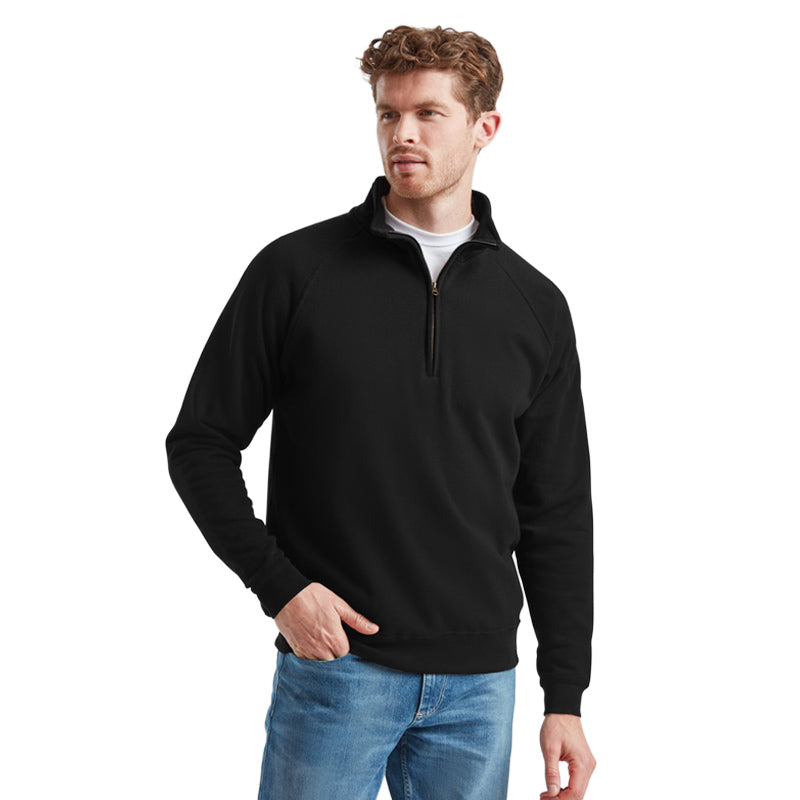 Fruit of the Loom Classic Zip Neck Sweater