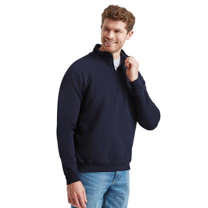 Fruit of the Loom Classic Zip Neck Sweater