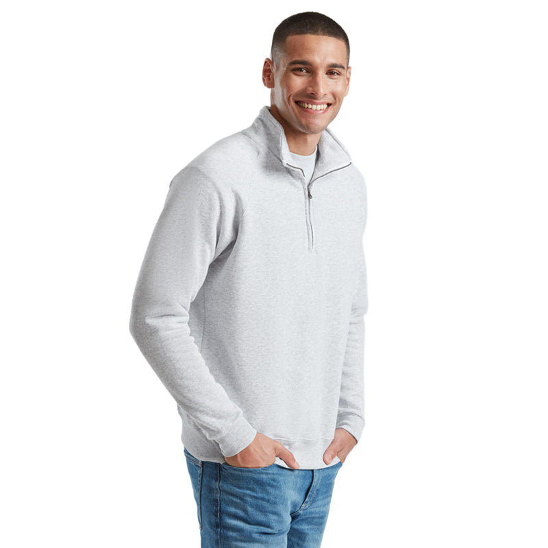 Fruit of the Loom Classic Zip Neck Sweater