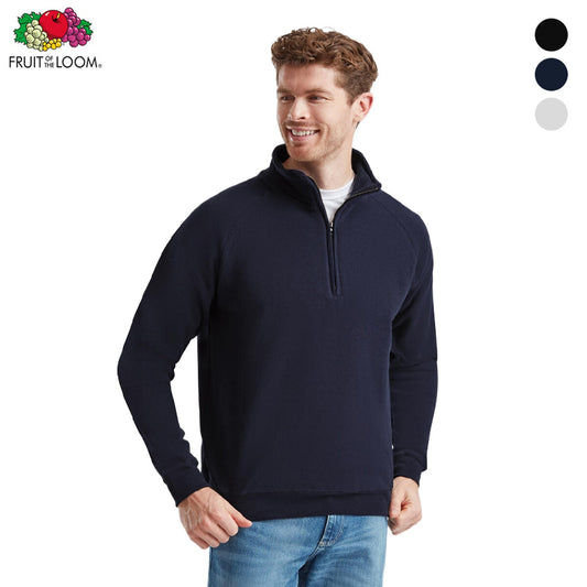 Fruit of the Loom Classic Zip Neck Sweater