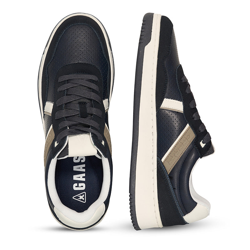 Hakuna Herensneakers – Leer/Suède in Navy of Sand