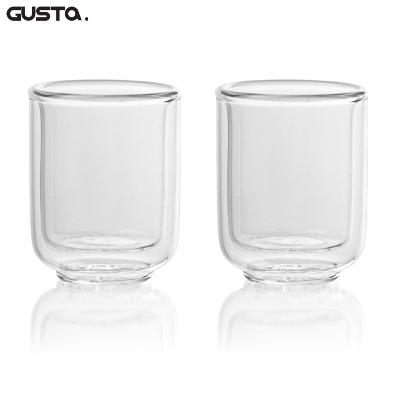 2 Stuks Dubbelwandige Glazen – 60 ml
