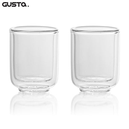 2 Stuks Dubbelwandige Glazen – 60 ml